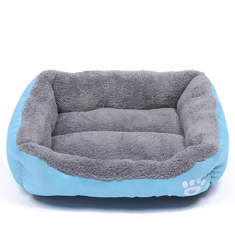 Soft Square Large Dog Sofa Elastic Dog House Cushion Winter Warm Medium Dog Bed Washable Cat Kennel House Accessories