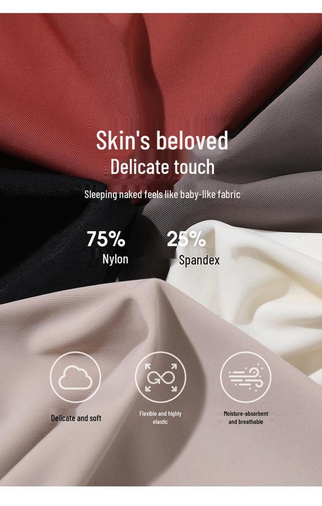 Seamless Ice Silk Camisole Bra with Fixed Push-Up Cups for Spring/Summer – Women's Base Layer for Inner and Outer Wear