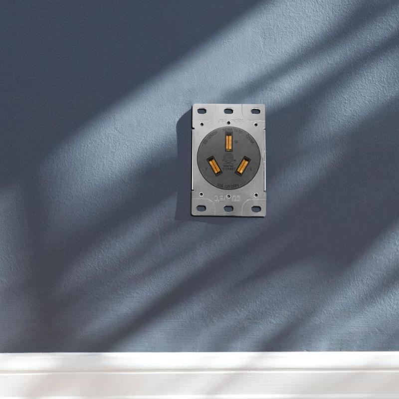 Industrial Socket NEMA 10 50P 125/250V Receptacle Outlet For Indoor and Outdoor In Residential Commercial Applications