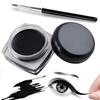 Czarny Kremowy Eyeliner Wodoodporny Kosmetyki do Makijażu Oczu Długotrwały Eyeliner w Żelu Cień do Powiek Narzędzie do Makijażu z Zestawem Pędzli Matowy Eyeliner