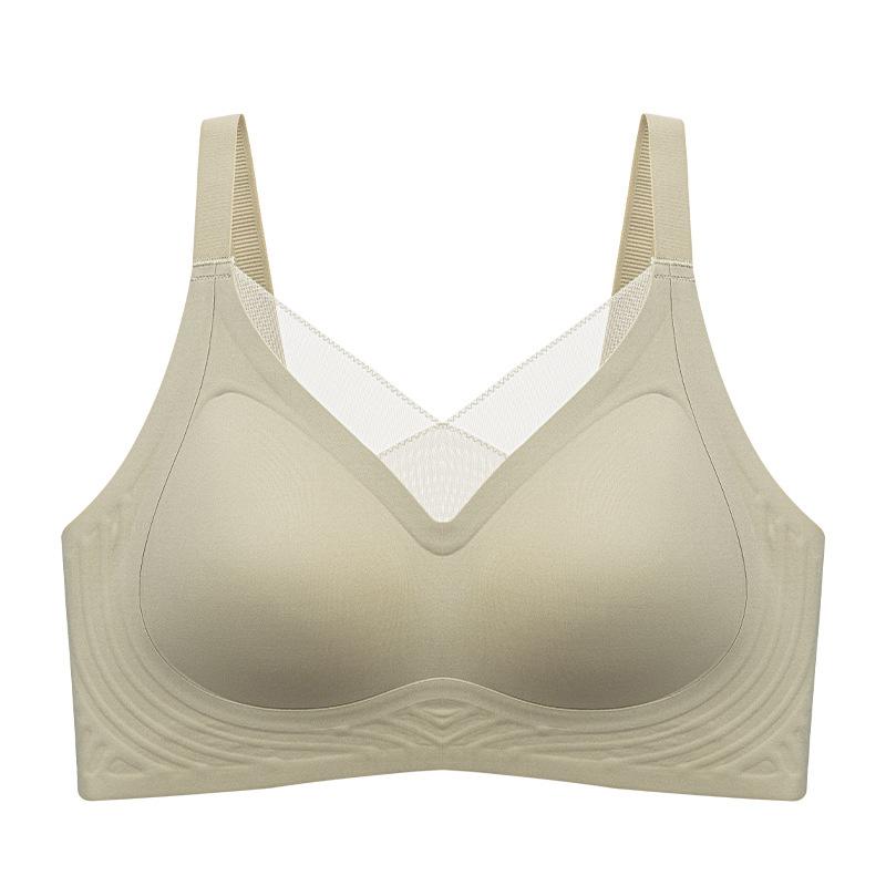 

Безшовна білизна М яка підтримка Підтягуюча Збираюча Тонка Великих Розмірів Жіночий Бюстгальтер-Жилетка Фіксована Чашка Колекція з Регульованим Бюстгальтером 4XL зелений