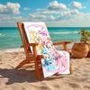 1pc DoReMi2 Beach Towel, Comfortable and Thick, and Swimming/Bath/Picnic/Camping Towel, Suitable for Seaside Beaches