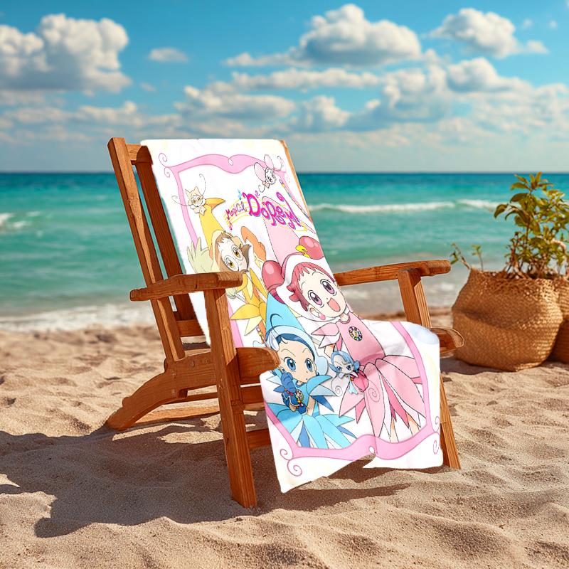 1pc DoReMi2 Beach Towel, Comfortable and Thick, and Swimming/Bath/Picnic/Camping Towel, Suitable for Seaside Beaches