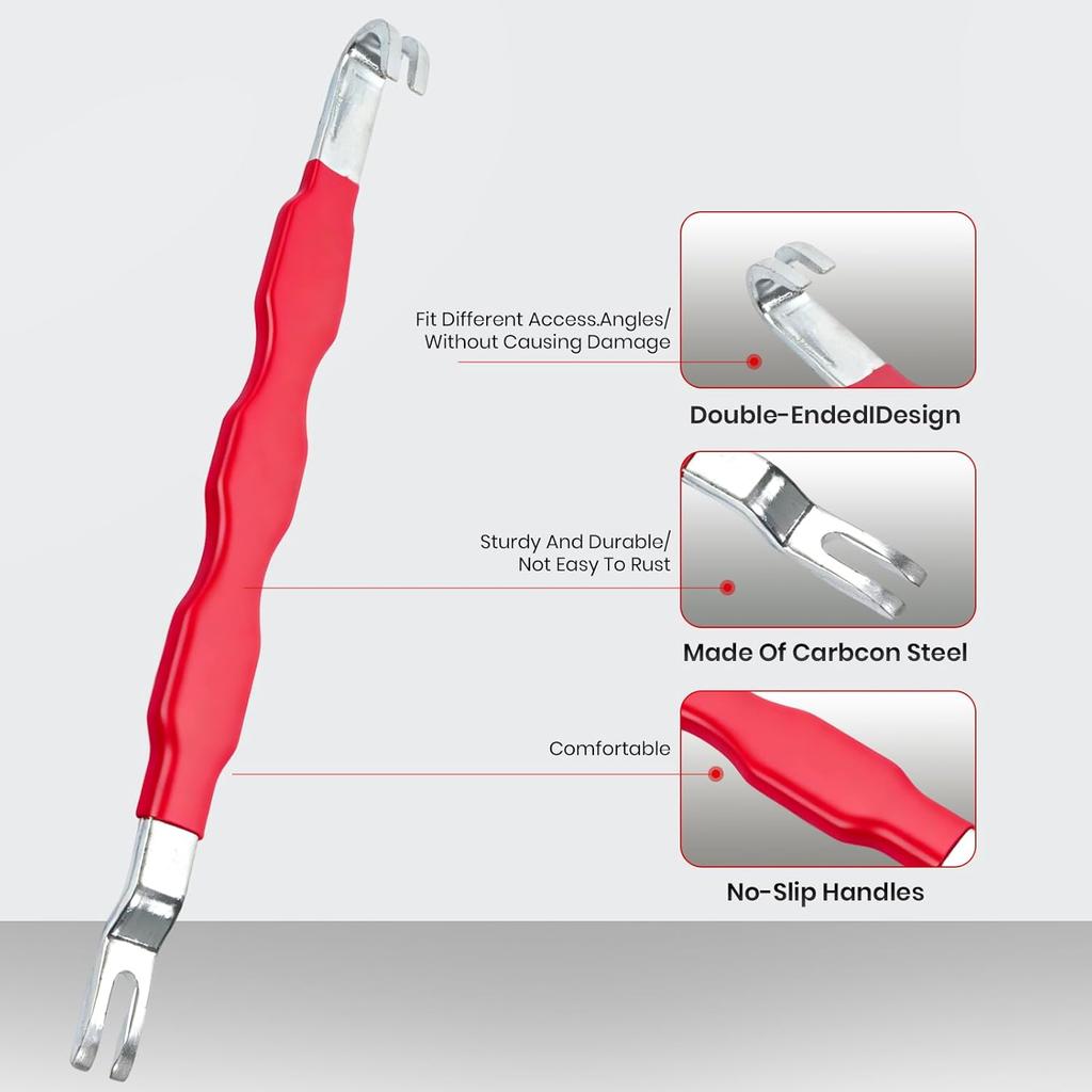 Electrical Disconnect Pliers, 4-Pack Automotive Tools, Fuel Line Clip Remover, Ignition Coil Plier, Red