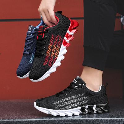 Men's Running Shoes Breathable Man Sports Sneakers Lace Up Comfort Casual Walking Shoes Athletic Training Footwear