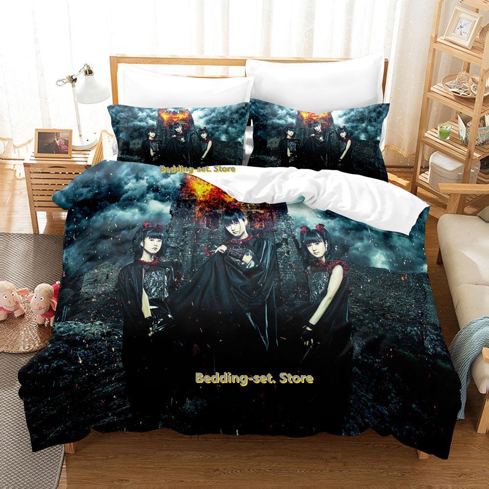 Comforter Babymetal Band Bedding Set Single Twin Full Queen King Size Bed Set Adult Kid Bedroom Three-Piece Suits 3D Anime Bed Sheet