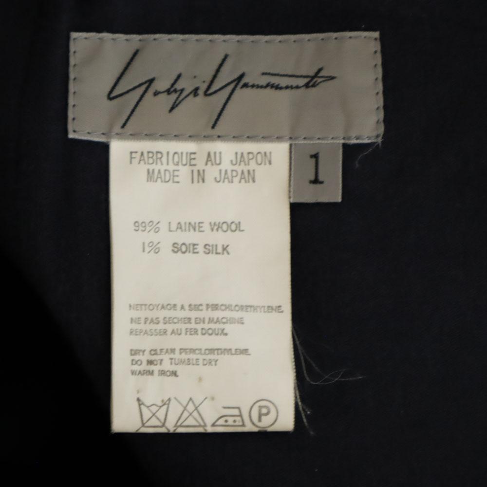 Yohji Yamamoto wool blend cropped length Slacks pants 1 black Men's Used