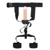 Waist  Belt with Detachable Dildo Handcuff Leather Harness Penis Holder Bondage Chastity Forced Orgasm Belt for Dildo Women