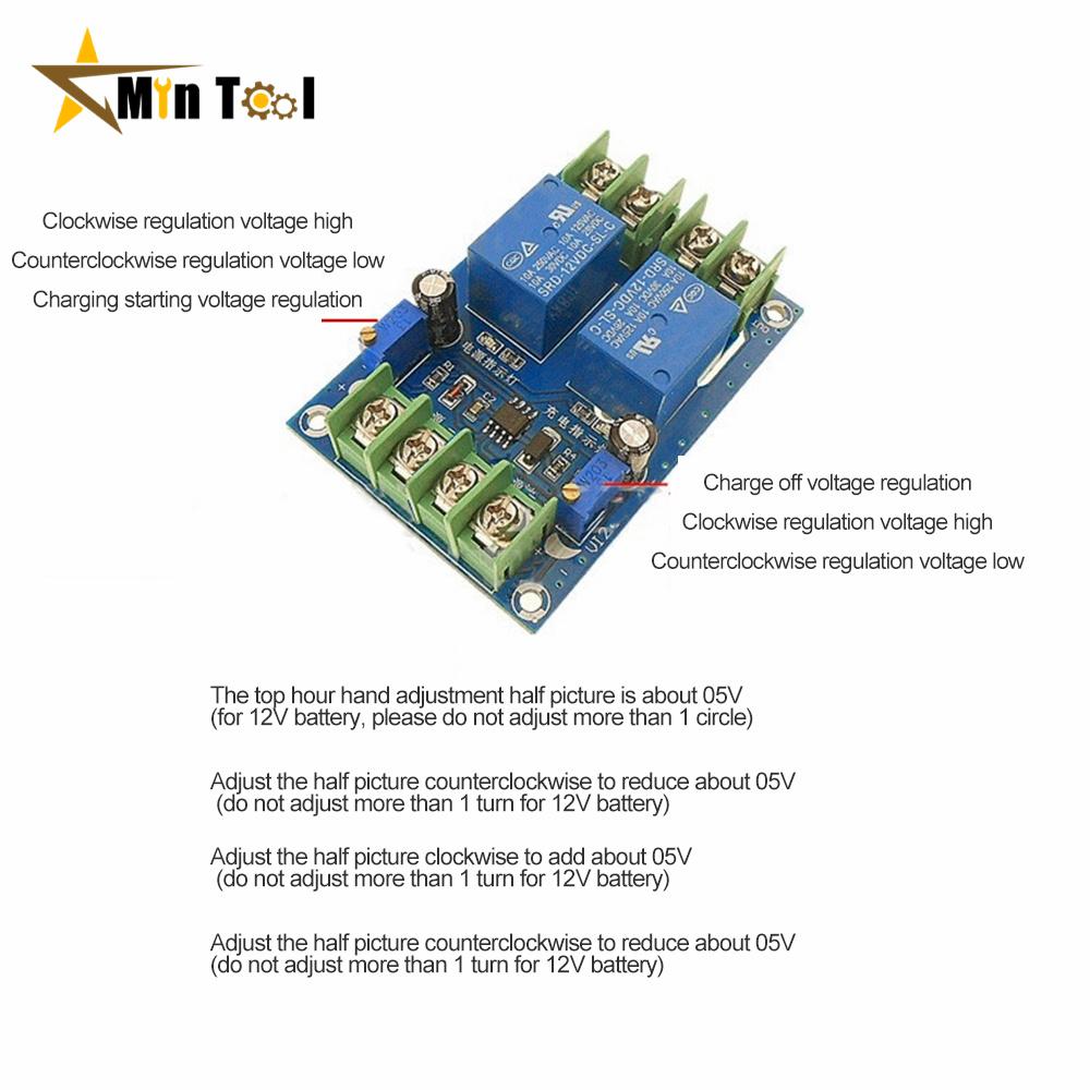 Automatisches Schalterrelais-Modul Batteriestromausfall Ladekontrollplatine Notstromunterbrechermodul Stromversorgung