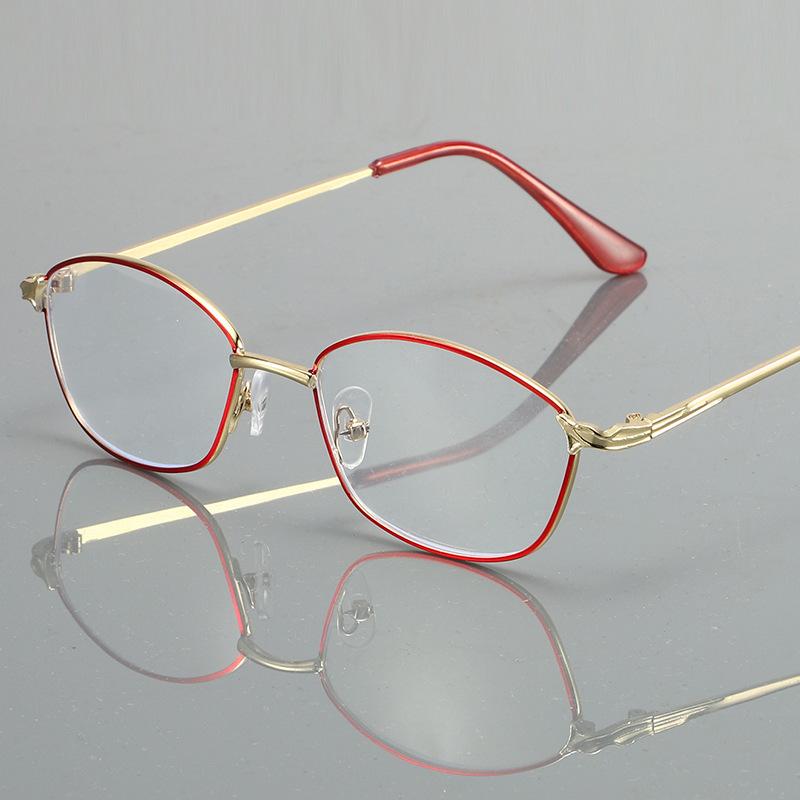 

Latest Unisex Metal Reading Eyeglasses Magnifier Female Look Near Far Presbyopia Spectacles Women s Stylish Comfort Reading Mirror ~1+4 1