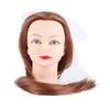Makeup Mannequin Head Hairdresser Training Head Cosmetology Doll Head Blond Golden Brown