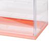 Doll Display Case Magnetic Stable Transparent Doll Showcase for Collectibles Action Figures Orange