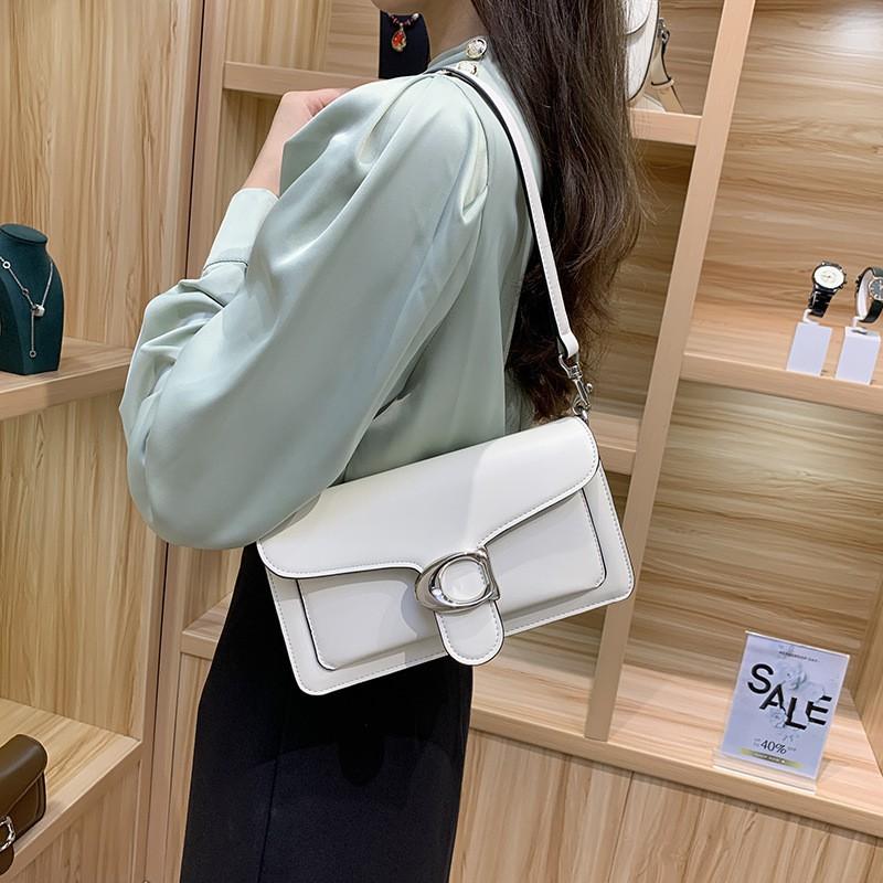 2025 One-shoulder Cross-body Bag High-end Leather All-matching Fashionable Small Square Popular Underarm