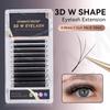 DAMMAN 3D W-shaped False Eyelashes, C-curl, 0.05mm Thickness, 8-15mm Mixed Length, False Eyelashes, Eyelash Extension Products.