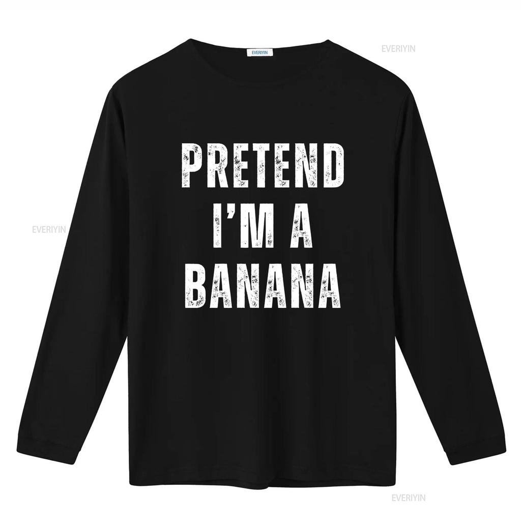 Pretend Im A Banana T Shirt Lazy Halloween Costume Funny Women Ladies vintage Washed Breathable Unisex Stretched Versatile