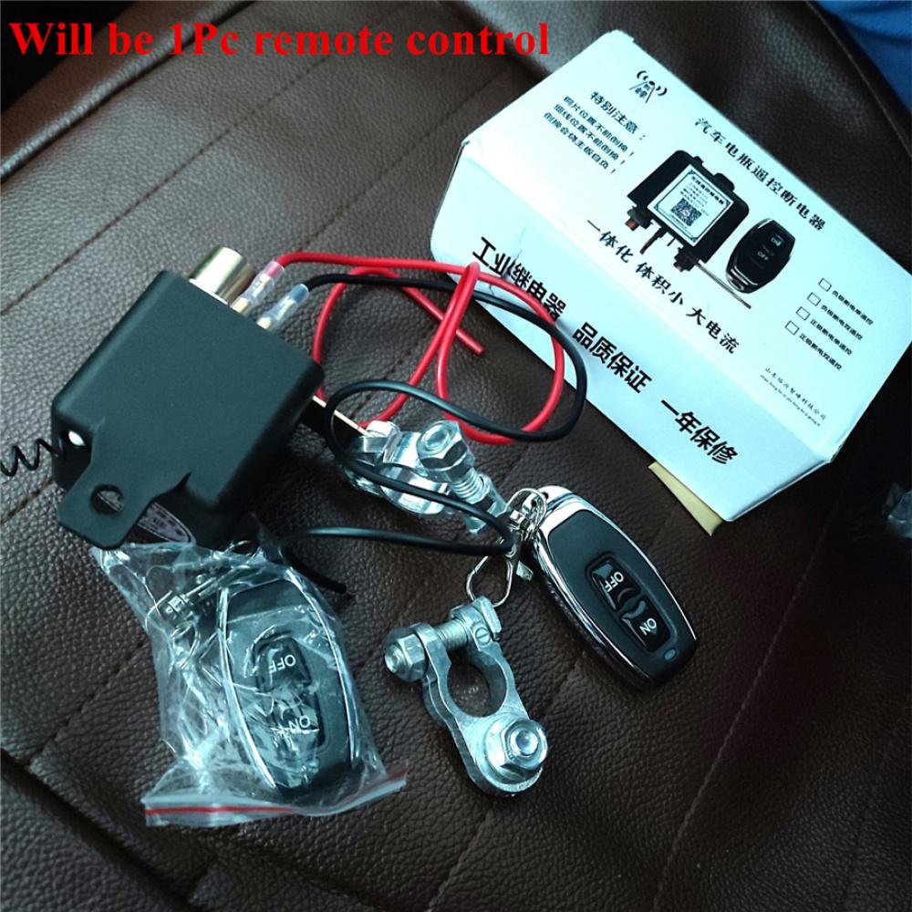 Updated Universal Integrated Wireless Remote Car Battery Disconnection System With Positive And Negative Poles