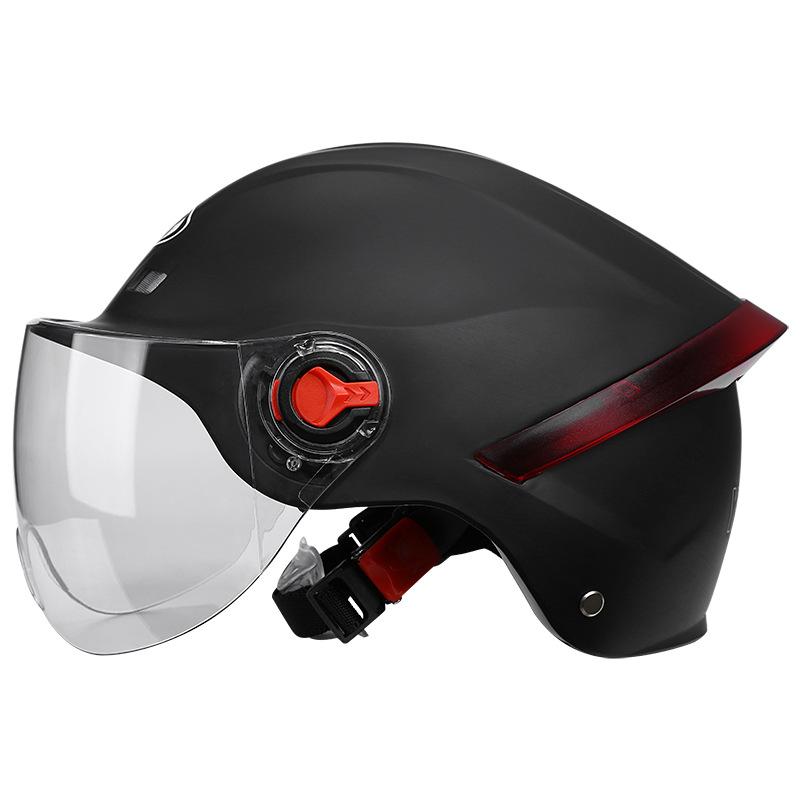 [Custom] Summer Half Helmet for Motorcycle/Electric Bike Unisex Safety with Sun-Protective Clear Visor 3C/DOT Certified