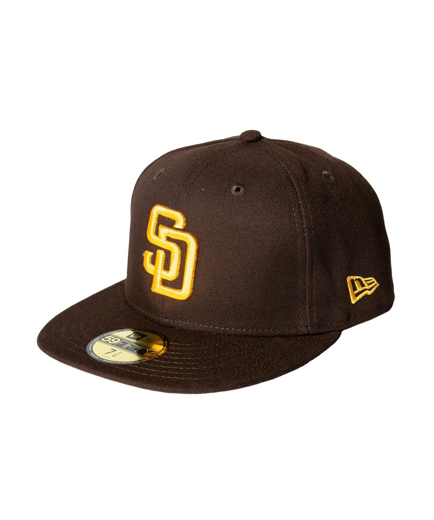 

New Era 59FIFTY Brown Size 7 Cap, & Yellow, 3/8 (Used)