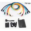 YTYIN 11-Piece Latex Resistance Band Set CN Plug (adapter Included)