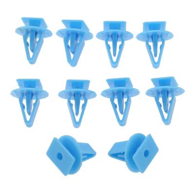 10Pcs Blue Nylon Car Windscreen Cowl Fastener Clip Vent Retainer Rivet for Honda Accord Crosstour Ight Jazz Civic Cr-Z