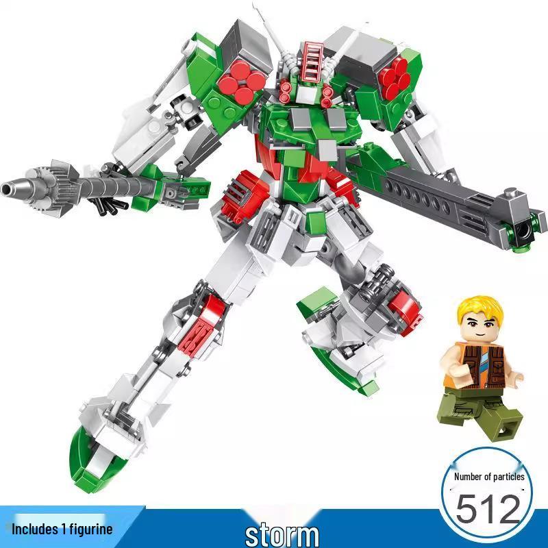 Heng San He Storm Mecha Building Blocks - Educational Robot Model Toy for Boys