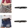 Girls Punk Waist Belt for Banquet Idol Costume Jewelry Waist Body Jewelry for Party/Club for Jeans Pants Studded Belt