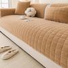Thick Plush Non-Slip Flannel Sofa Cushion Cover for Autumn & Winter