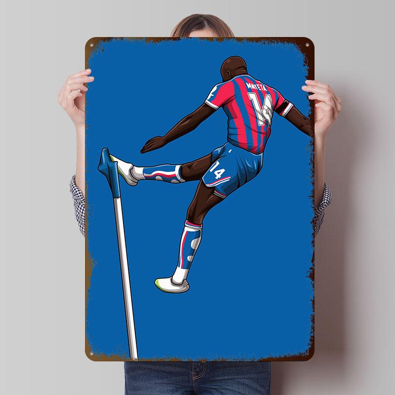 Jean-Philippe Mateta Poster Customized Wall Art Vintage Metal Signs Retro Tin Plaque for Man Cave Decoration Home Decorations