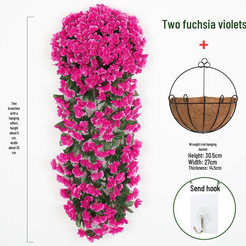 Artificial Rose Vine Wall Hanging for Living Room Decoration