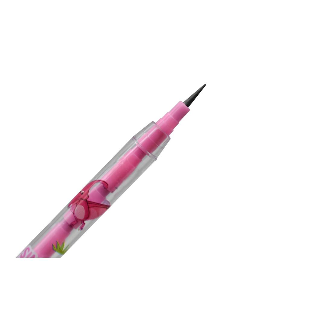 Lopenle Rocket Mechanical Pencil Set with 64 High for Elementary and Junior High School Dinosaur and Floral Stackable No Sharpening Kids Prize