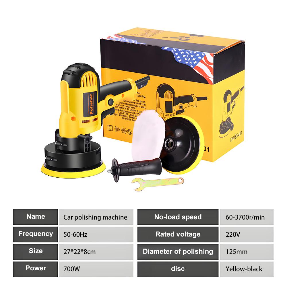 Multifunction Car Polisher 700W Adjustable Speed Car Polishing Waxer Auxiliary Handle Sponge Wool Wheel 220V Sanding Machine