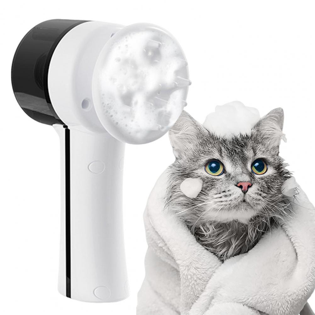 Pet Brush for Dogs Pet Bathing Brush Set for Short Long Haired Dogs Automatic Bubble Maker Silicone Massage Brush for Gentle