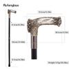 Silver Resin Eagle Tree Root Head Walking Cane Fashion Decorative Steel Stick Gentleman Elegant Cosplay Cane Knob Crosier 94cm