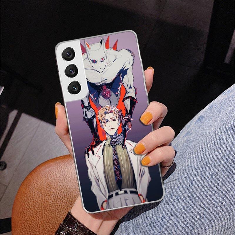 Anime JoJo Killer Queen Phnoe Case for Samsung Galaxy S26 S25 Edge S23 S24 Ultra S22 Plus S21 S20 FE Unique Cover Soft Coque Gal