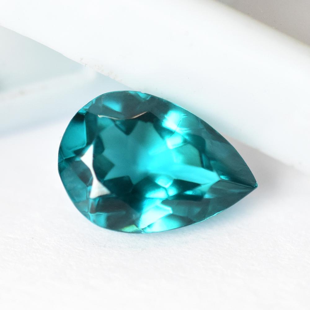 7.50 Ct Pear Cut Flawless NATURAL Green Tourmaline Loose Gemstone