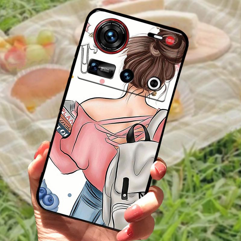 For Nubia Z70 Ultra Case Luxury Cute Cartoon Soft TPU Silicone Shockproof Coque For ZTE nubia Z70 Ultra Protective Fundas Cover