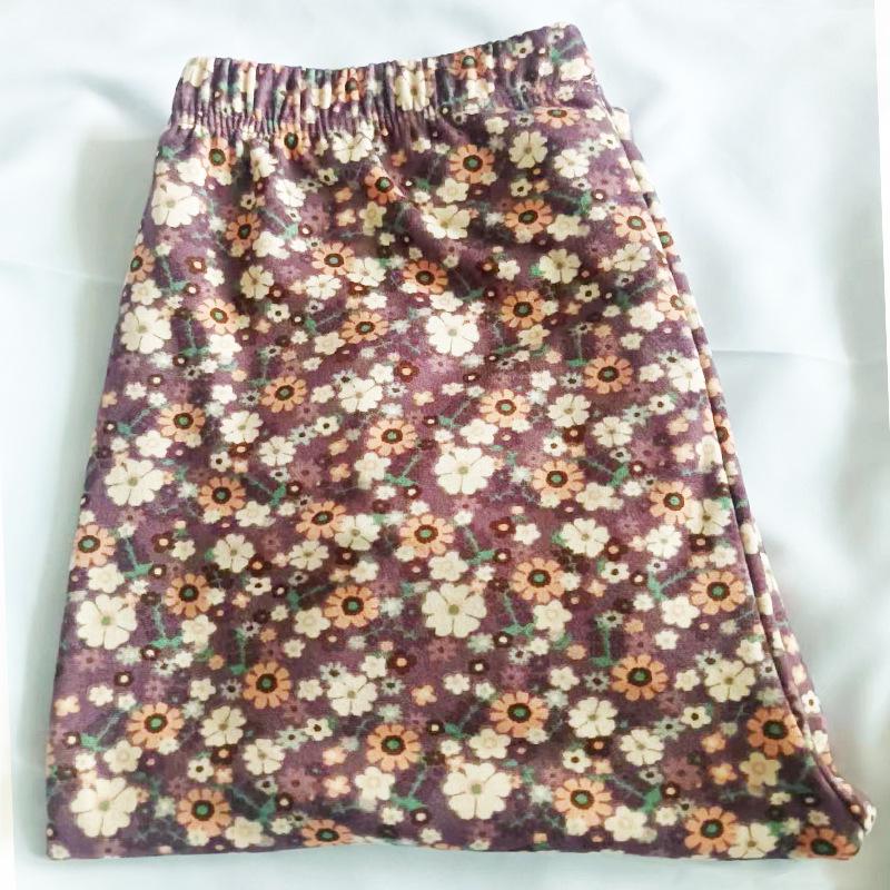 Thermal Fleece High-Waist Warm Pants for Women - Elastic Autumn Inner Layer for Middle-Aged & Elderly
