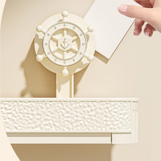 Étagère De Rangement Murale Avec Ventouses - Sans Perçage, Trous De Drainage, 32,3x11,5x13 Cm, Doré