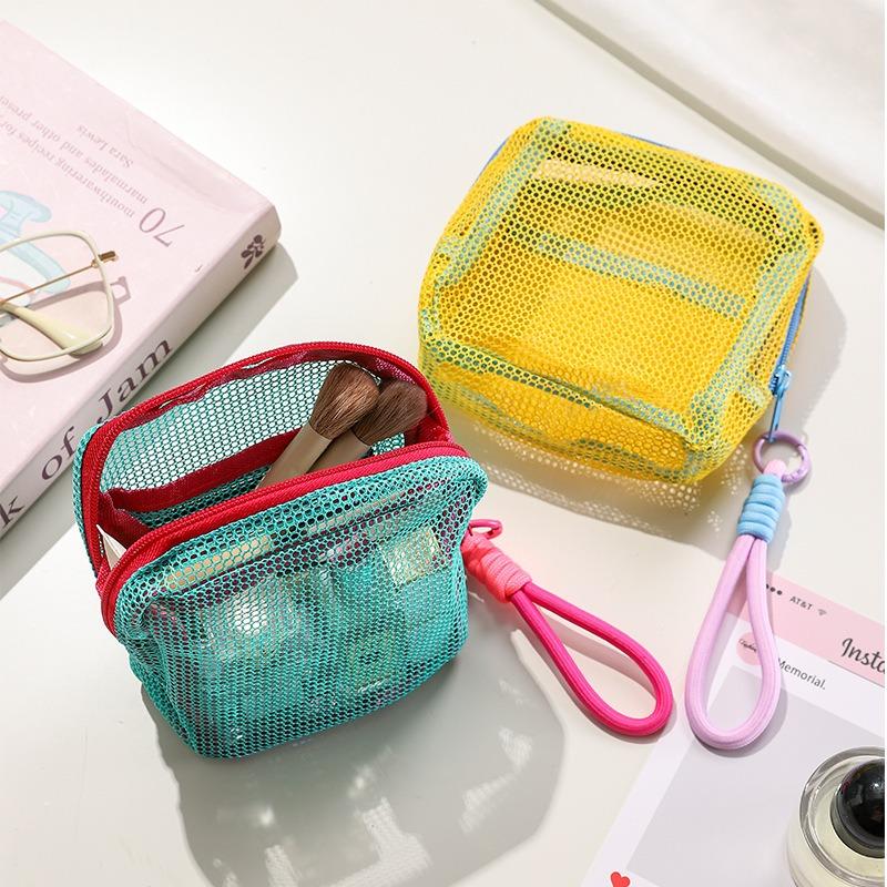 The Mesh Outdoor Makeup Lipstick Card Case, Women's Coin Purse, Portable Mini Bag, Can Store Loose Change On The Go
