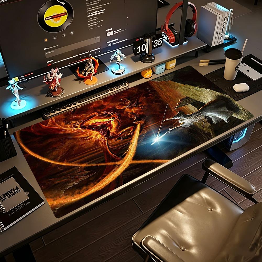 Lord Rings Gaming Mouse Pad Desk Mat Computer Desk Mat Non-Slip Rubber Bottom Suitable for Office Gaming PC Laptop