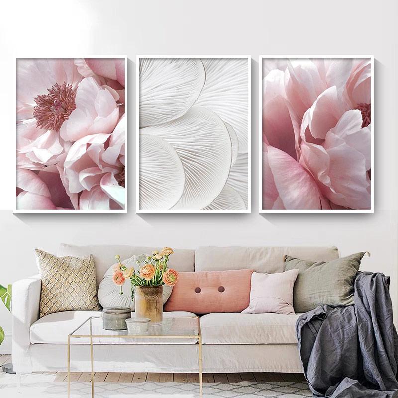 Nordic Scandinavian Decoration Botanical Poster Mushroom Flower Canvas Print Wall Art Painting Decorative Picture Home Decor