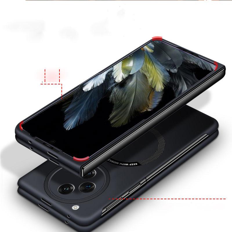 Dla Magsafe Magnetyczna bezramowa twarda obudowa komputera dla Oppo Znajdź N3 N2 Slim Bezprzewodowe ładowanie Odporna na wstrząsy matowa tylna obudowa telefonu dla FindN3 Ultra-cienka