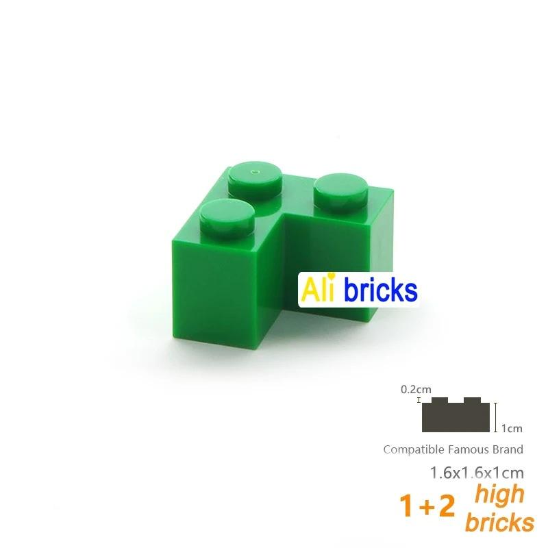 10PCS 2357 Corner Right Angle Building Block Moc Compatible with Brick DIY Children s Toy Assembly Gift 10PCS зелёный