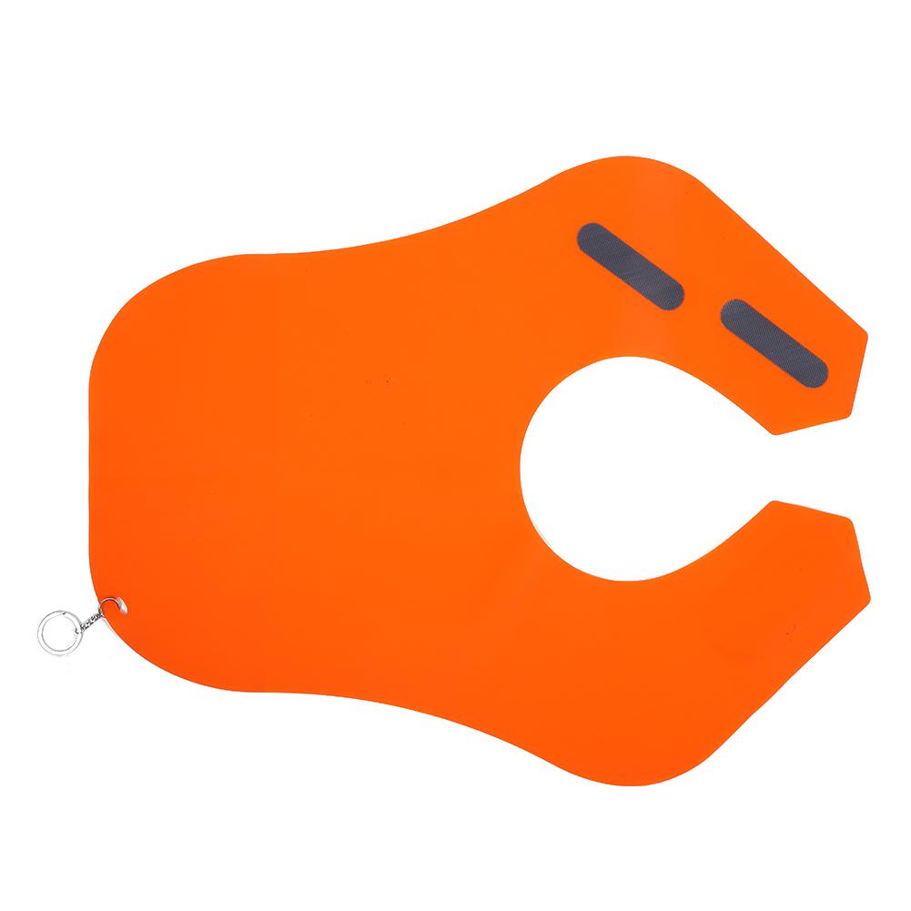 Silikon Friseursalon Haarschnitt Nacken Schal Wickel Haare Färben Färbemittel Nackenschutz (Orange)Orange