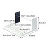 Yamazaki Jitsugyo 5645 Magnetic Telescopic Washing Machine Rack White Approx. W39.5-67.5XD30XH18.3cm Plate Just Clip It with the Magnet Laundry