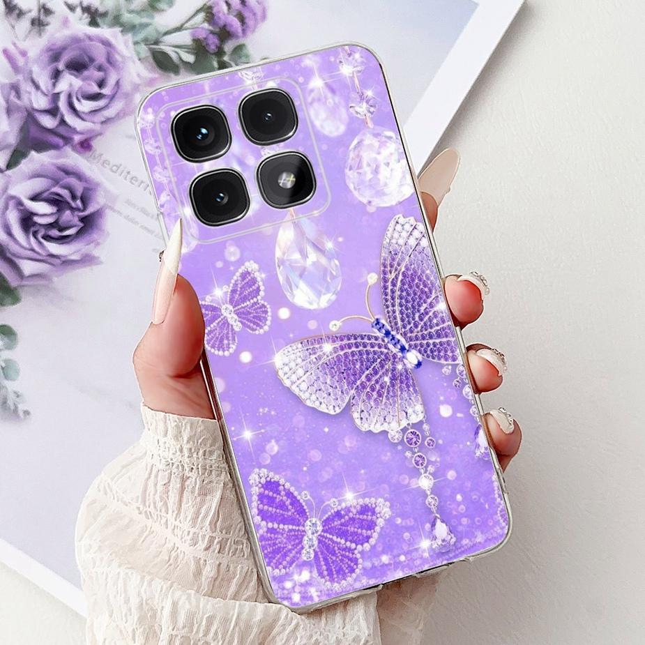 For Xiaomi Mi 14T Pro Case Cute Cat Fashion Painted Cover Soft Silicone Phone Case For Xiaomi 14T Pro Mi14T 5G Back Cover Bumper