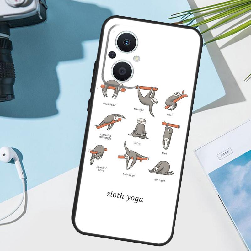 

Baby Sloth Case For OPPO Reno 13 13F 12 11 F 8T 7 8 10 Pro OPPO Find X8 X6 X3 Pro X5 Lite Cover Funda OPPO Reno8 Pro