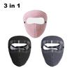 Ski Mask with Goggles Winter Warm Face Mask Anti Dust Cycling Bicycle for Men Women Cold Weather Outdoor Motorcycle Thermal Mask