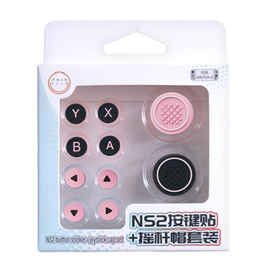10 Colors Joystick Cap For Switch 2 Silicone Button Covers Thumb Grip Set Easy To Install Anti-Slip Comfort Grip Enhancer