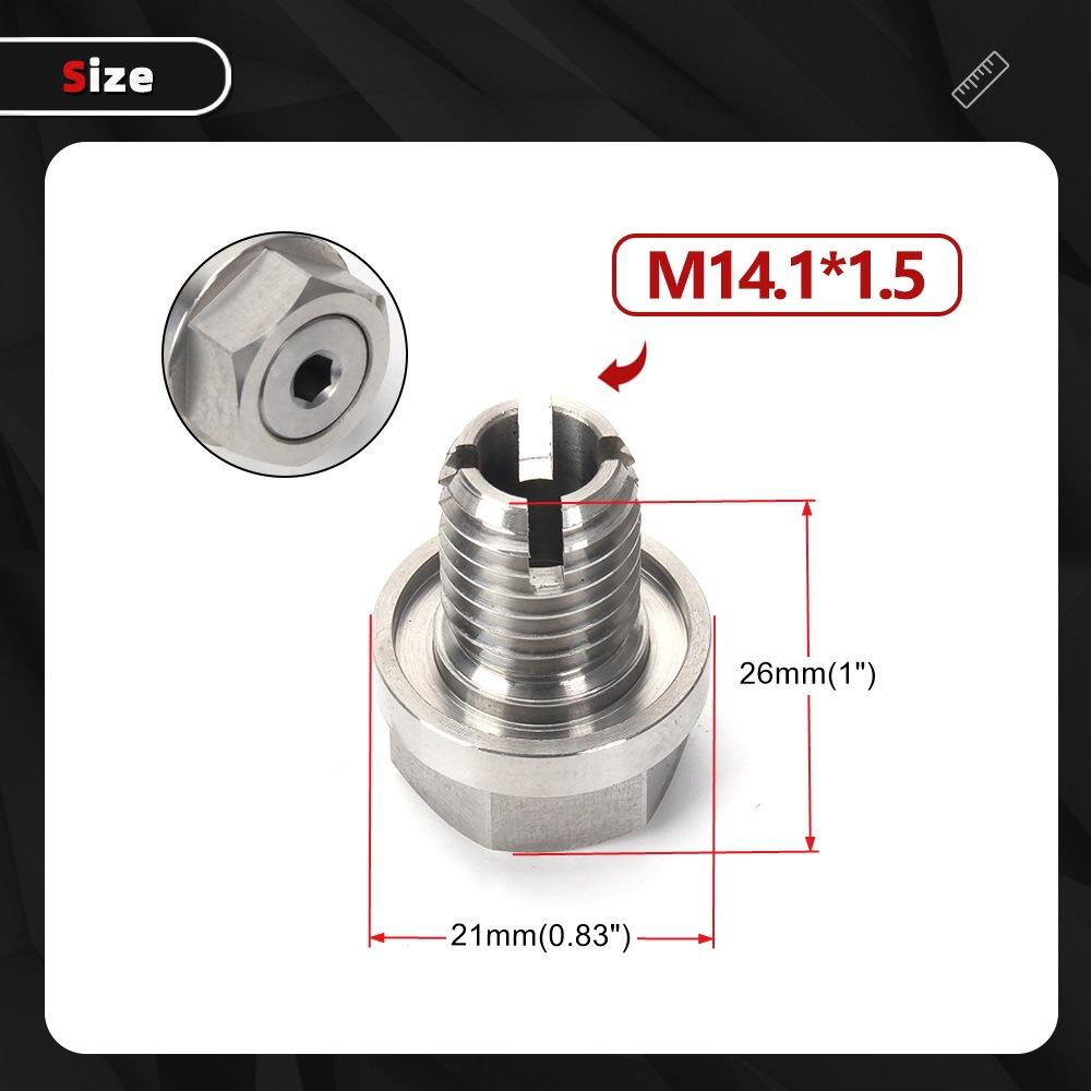 Automotive Parts Oil Pan Drain Plug Stainless Steel Self-Tapping Oil Pan Thread Repair Kit with O-Ring